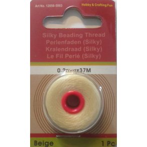 Perletr�d - 02mm x 37m - beige