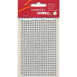 Danmore Hobby - Selvklbende Rhinsten 3 mm - Klar - 1853