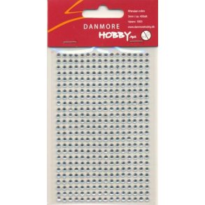 Danmore Hobby - Selvklbende Rhinsten 3 mm - Klar - 1853