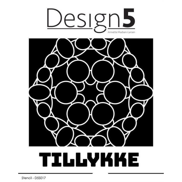 Design5 - Stencil - Tatting Pattern w/tillykke - D5S017