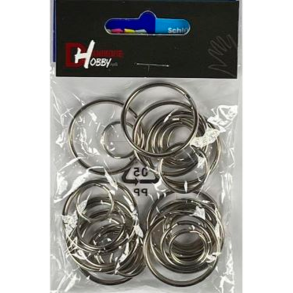 Ngleringe i stl mix - 30 stk