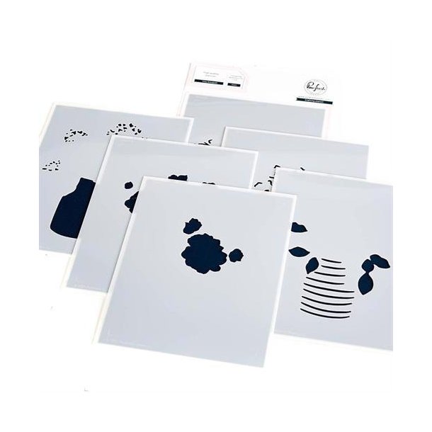 Pinkfresh Studio - Stencil - Inky Bouquet