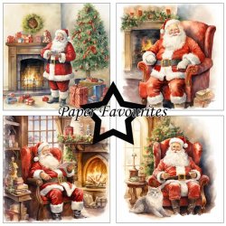 Paper Favourites - Blok 12'' - Santa / Julemnd
