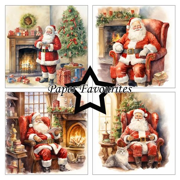 Paper Favourites - Blok 12'' - Santa / Julemnd