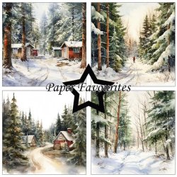 Paper Favourites - Blok 6'' - Winter Forest / Vinter skov