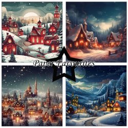 Paper Favourites - Blok 12'' - Winter Village - Vinter by