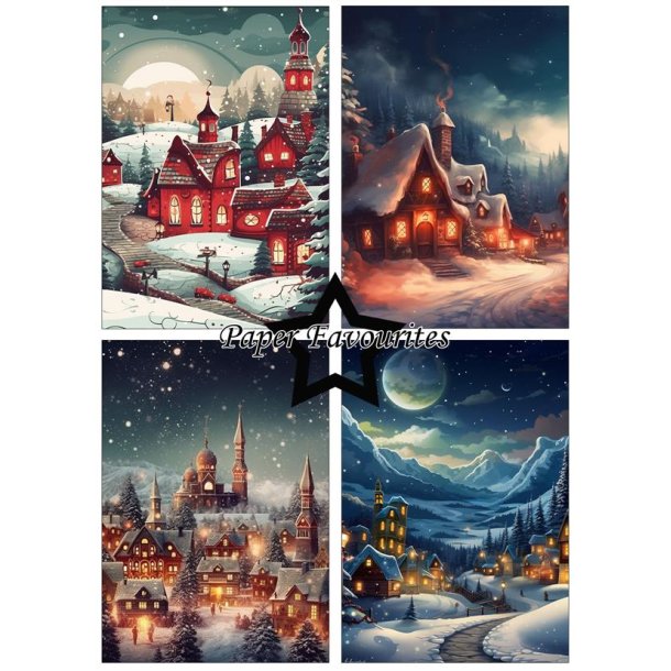 Paper Favourites - Blok A5 - Winter Village / Vinter by