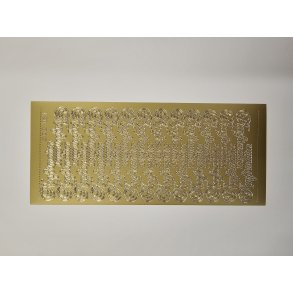 Klistermrker - Konfirmation - Guld