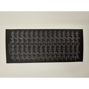 Klistermrker - Indbydelse - Sort