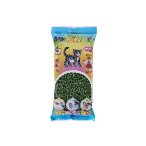 Hamaperler - Midi - 6000 stk - Skovgr�n