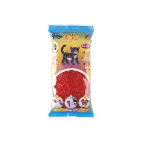 Hamaperler - Midi - 6000 stk - Transp. r�d