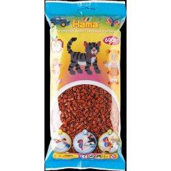 Hamaperler - Midi - 6000 stk - Rdbrun