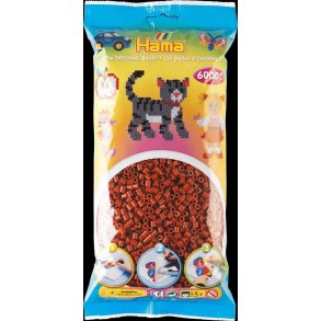 Hamaperler - Midi - 6000 stk - R�dbrun