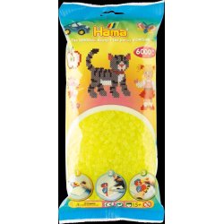 Hamaperler - Midi - 6000 stk - Neon gul