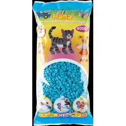 Hamaperler - Midi - 6000 stk - Azurbl
