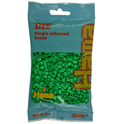 Hamaperler - Midi - 1000 stk - Klar grn