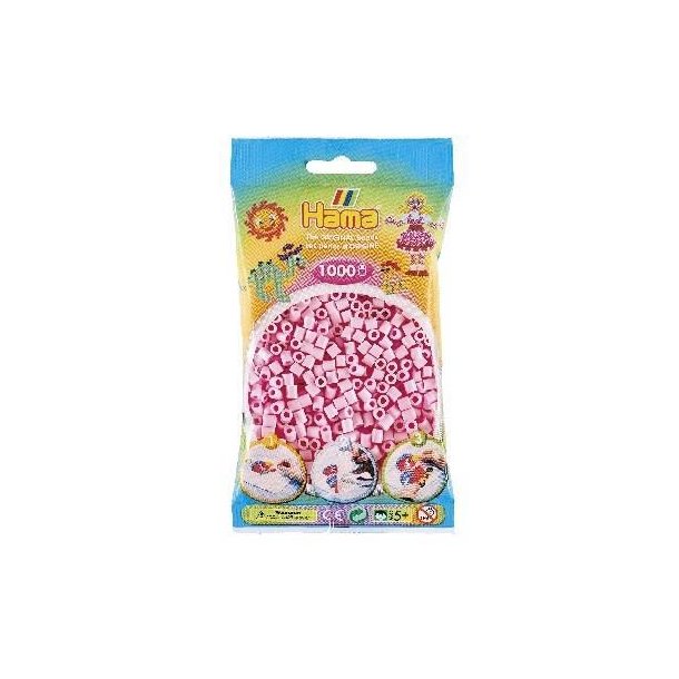 Hamaperler - Midi - 1000 stk - Pastel Rosa