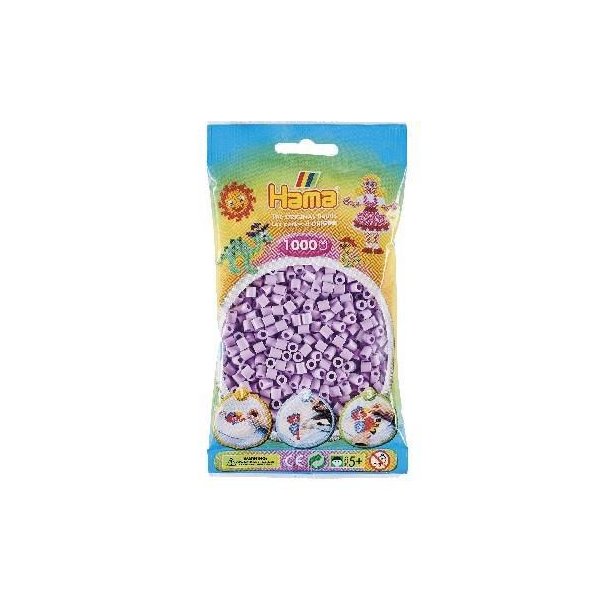 Hamaperler - Midi - 1000 stk - Pastel Lilla