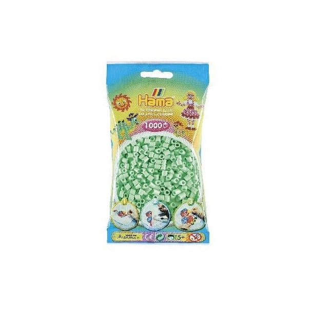 Hamaperler - Midi - 1000 stk - Pastel Mint
