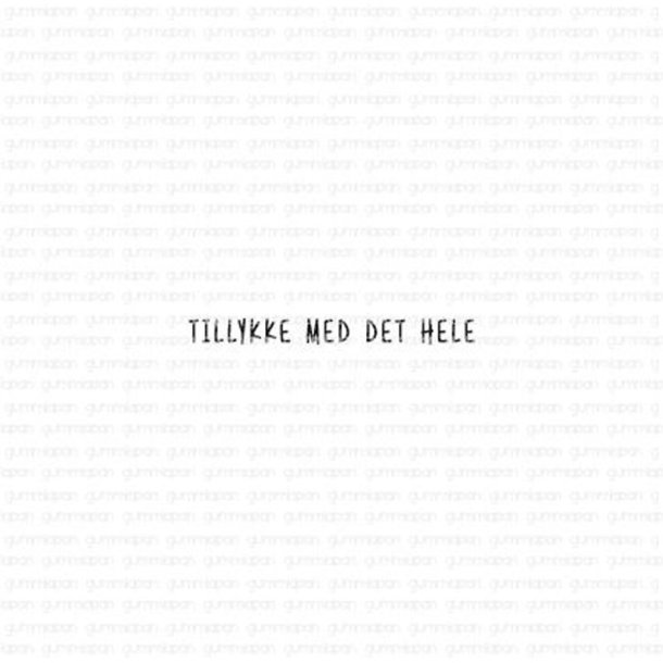 Gummiapan - Stempel - Tillykke med det hele