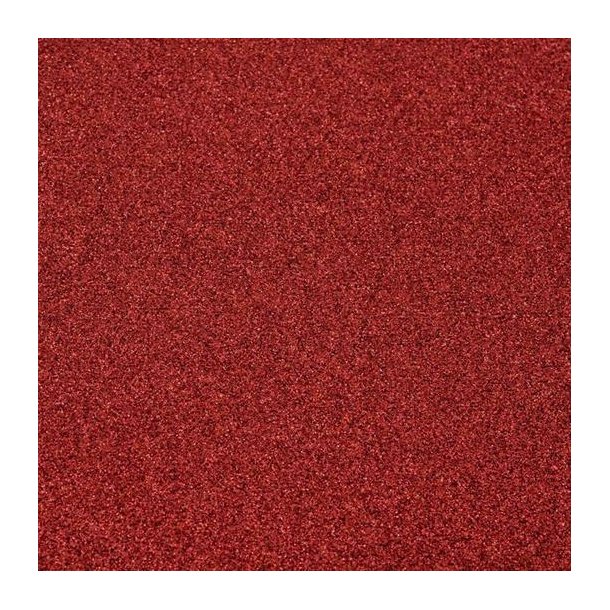 Vaessen Creative, selvklbende glitter papir - rd