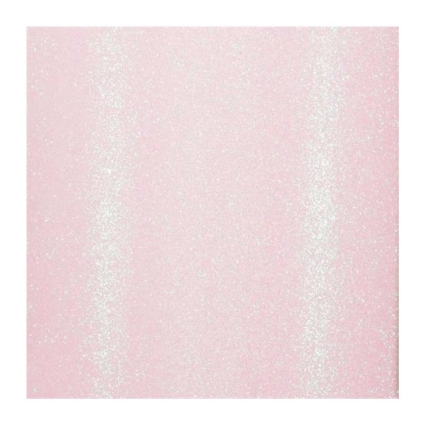 Vaessen Creative - Selvklbende Glitter Papir - Lyserd
