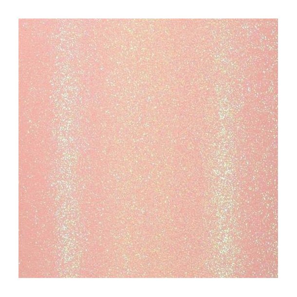 Vaessen Creative - Selvklbende Glitter Papir - Mrkere Lyserd