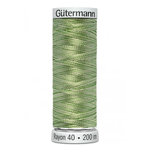 Gtermann - Maskinbroderitrd - Sulky Rayon - Viskose - 200 m - Grn Multifarvet 2112