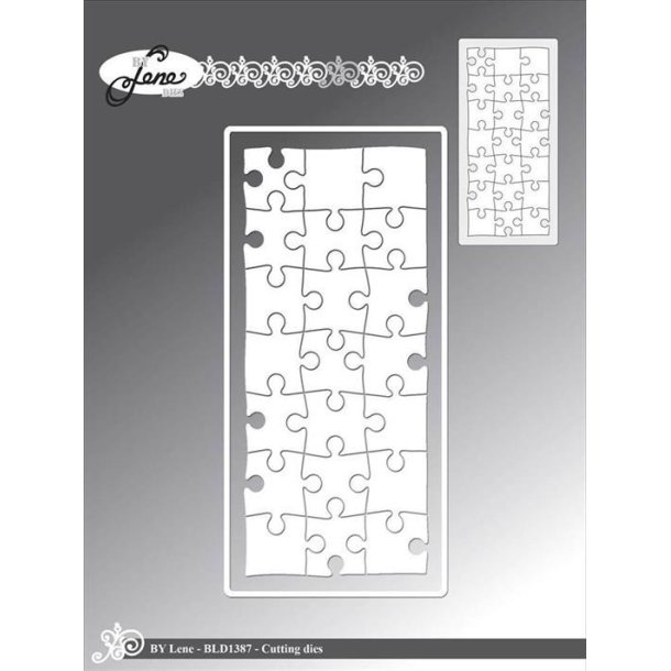 By Lene - Die - Mini Slimcard Puzzle / Puslespil - BLD1387