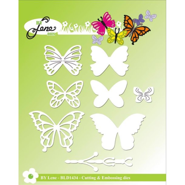 By Lene - Die - Butterflies / Sommerfugle - BLD1434
