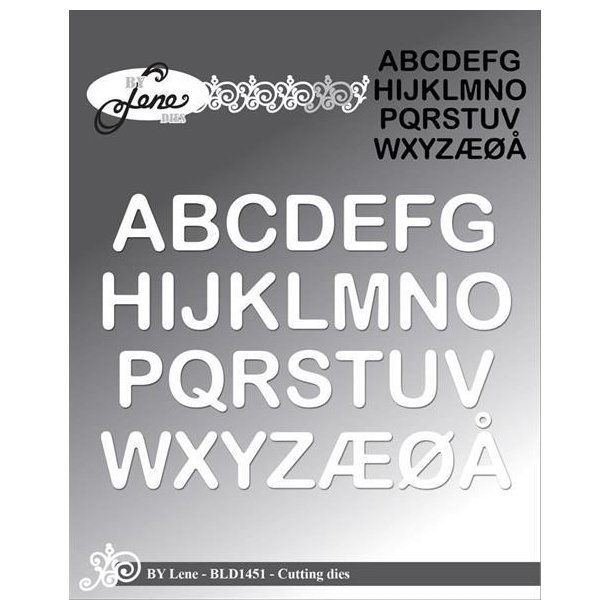 By Lene - Die - Alphabet - Upper Case / Store Bogstaver - BLD1451