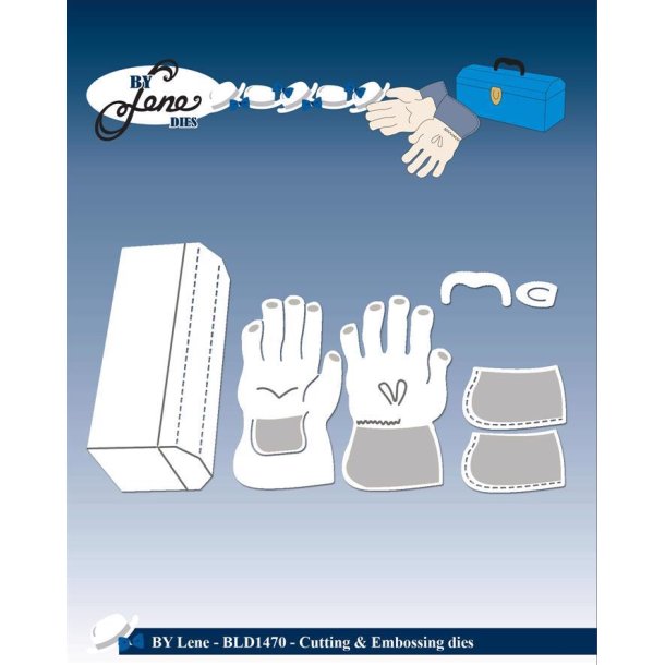 By Lene - Die - Toolbox and Gloves / Vrktjskasse og Handsker - BLD1470