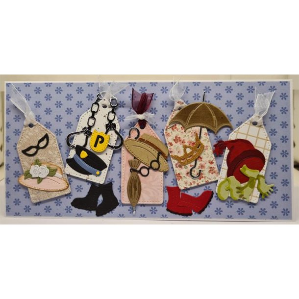 By Lene - Die - Rectangle Frame w/Tag / Rektangel Ramme m/Tag