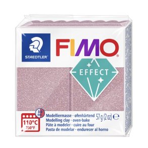 Fimo - Effect - Modellermasse - Glitter Rose - 57g