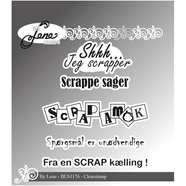 By Lene - Stempel - Shhh... Jeg Scrapper - BLS1176