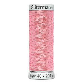 G�termann - Maskinbroderitr�d - Sulky Rayon - Viskose - 200 m - Lyser�d Multifarvet 2122