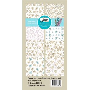 By Lene - Blok Slim Card - Vintage Garden Gammeldags Have - BLP214