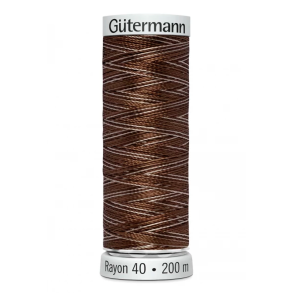 Gtermann - Maskinbroderitrd - Sulky Rayon - Viskose - 200 m - Brun Multifarvet 2133