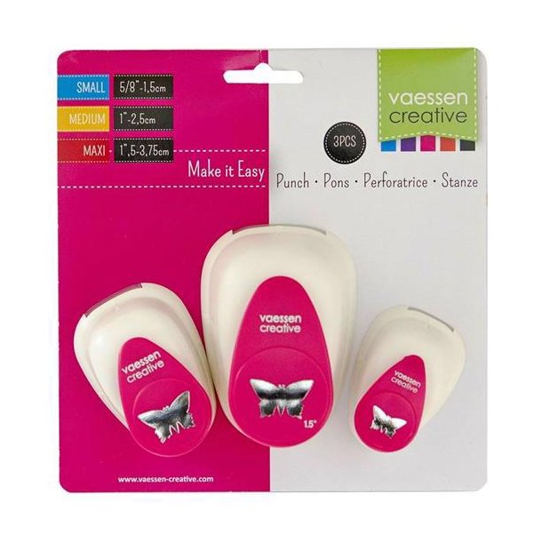 Vaessen Creative punch, butterflies - sommerfugle