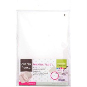 Vaessen Creative - Embossing plate E - 2 stk.