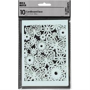 Happy Moments - Blondekarton - A6 - Fine Detaljer - Lysebl - 216918