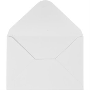 Happy Moments - Kuvert - C6 - Fin Struktur - Hvid - 217011