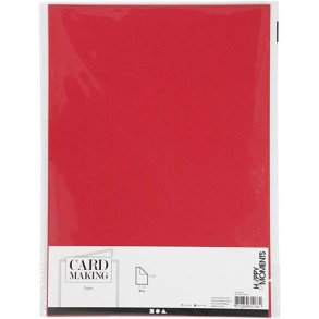 Happy Moments - Papir - A4 - God Kvalitet - Rd - 218013