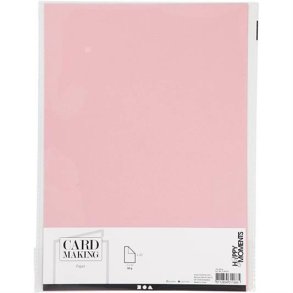 Happy Moments - Papir - A4 - God Kvalitet - Rose - 218019