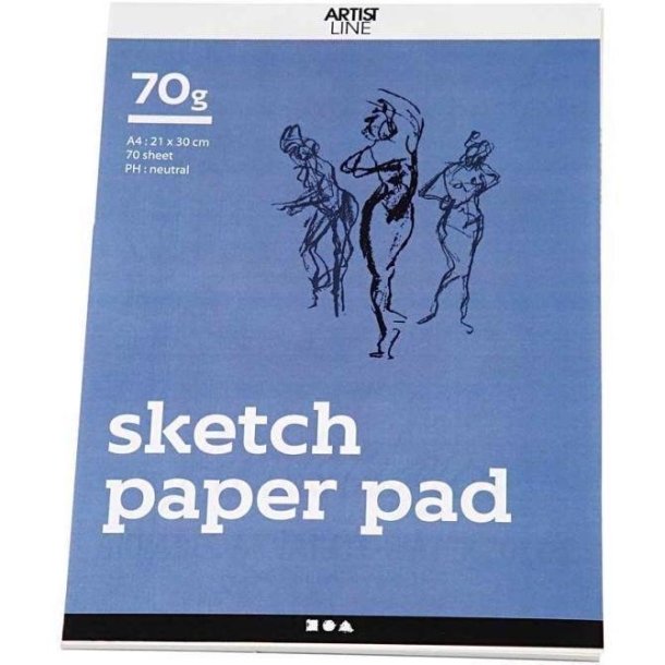 Artist Line - Sketch Paper Pad / Skitsebog - 70g - 22101