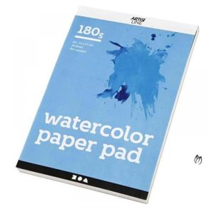 Skitsebog til vandfarve - 180g - A5 - 20 Ark - 22108