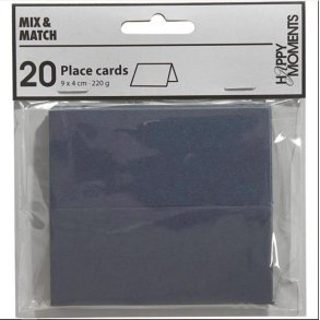 Happy Moments - Bordkort - Bl - 20 stk - 228714
