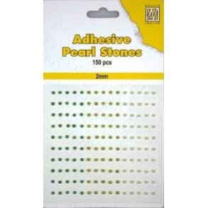 Halvperler - Selvklbende - Grnne nuancer