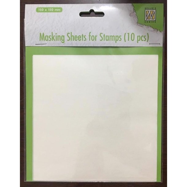 Nellie Snellen - Masking Sheets for Stamps/ Maskeringsark til Stempler, 15 x 15 cm - 10 stk. - MSFS001
