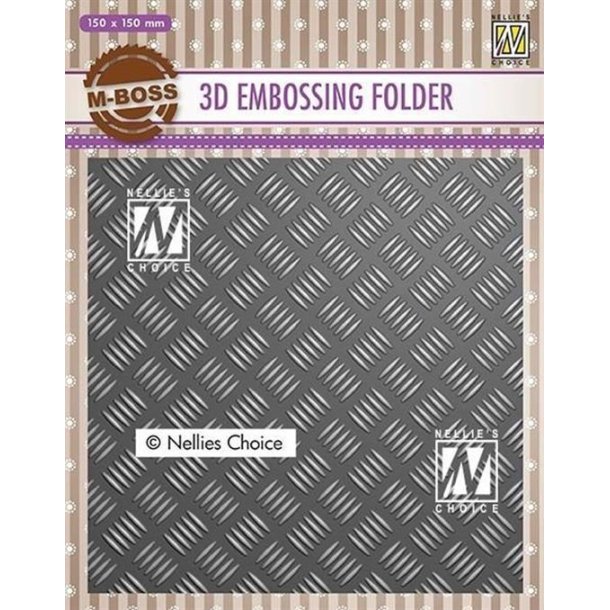 Nellie Snellen - Embossing Folder - Stripe Pattern 1 / Metal - EF3D024